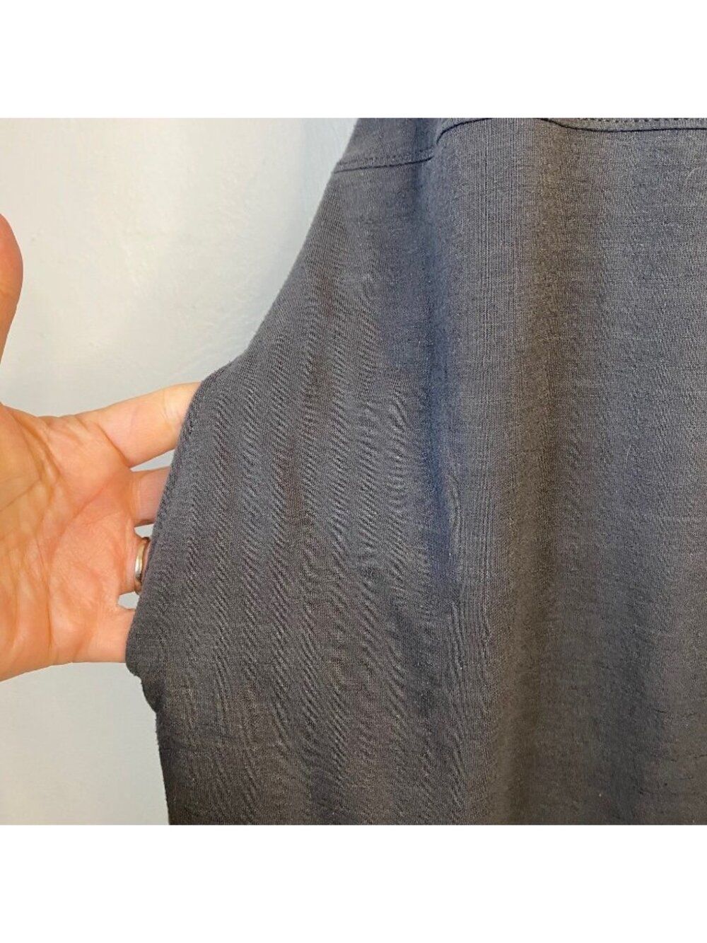 The North Face V-neck E Z T-shirt Dress Sz XS Gray Zip Pockets Outdoors Hiking - Picture 16 of 16